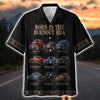 Maxcorners "Born In The Burnout Era" - Personalized Car Hawaiian Shirt - Custom Photo Car Aloha Shirts (Up to 9 photos)