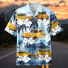 Maxcorners Personalized 1957 Chevrolet Bel Air Car Tropical White Hibiscus Car Hawaiian Shirt, Custom Photo Car Aloha Shirts
