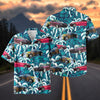 Maxcorners Personalized Plymouth Prowler Car Retro Open Wheel Roadster Tropical Teal Hawaiian Shirt, Custom Photo Car Aloha Shirts (Up to 5 photos)