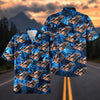 Maxcorners Personalized Formula 1 Racing Car Tropical Blue Hawaiian Shirt - Custom Photo Car Aloha Shirts