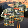 Maxcorners Personalized Classic Pontiac GTO Car Tropical Leaf Olive Green Hawaiian Shirt, Custom Photo Car Aloha Shirts (Up to 5 photos)