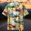 Maxcorners Personalized Retro American Muscle Car Hawaiian Shirt, Custom Photo Car Aloha Shirts (Up to 5 photos)