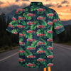 Maxcorners Personalized 1955 Chevy Bel Air Tropical Palm Car Hawaiian Shirt, Custom Photo Car Aloha Shirts