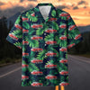 Maxcorners Personalized 1955 Chevy Bel Air Tropical Palm Car Hawaiian Shirt, Custom Photo Car Aloha Shirts