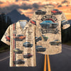 Maxcorners Personalized Classic Chevy Chevelle SS Route 66 All-Over Print Car Hawaiian Shirt, Custom Photo Car Aloha Shirts (Up to 5 photos)