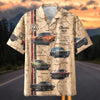 Maxcorners Personalized Classic Chevy Chevelle SS Route 66 All-Over Print Car Hawaiian Shirt, Custom Photo Car Aloha Shirts (Up to 5 photos)