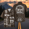 Maxcorners Personalized Route 66 100 Years Classic Car Hawaiian Shirt - Custom Photo Car Aloha Shirts