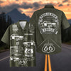 Maxcorners Personalized Route 66 100 Years Classic Car Hawaiian Shirt - Custom Photo Car Aloha Shirts