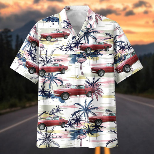 Maxcorners This Is How I Roll - Red Ford Mustang Personalized Car Hawaiian Shirt