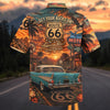 Maxcorners Personalized Route 66 Classic Chevrolet Bel Air Hawaiian Shirt - Custom Photo Car Aloha Shirts