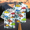 Maxcorners Personalized Colorful Hot Rod Car Hawaiian Shirt, Tropical Beach Custom Photo Car Aloha Shirts (Up to 5 photos)