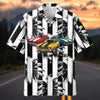 Maxcorners Personalized "Born To Dominate Classic" Muscle Car Hawaiian Shirt - Custom Photo Car Aloha Shirts (Up to 5 photos)