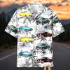 Maxcorners Personalized 1949–1951 Mercury Eight Retro Car Lover Hawaiian Shirt, Car Hawaiian Shirt, Custom Photo Car Aloha Shirts (Up to 5 photos)
