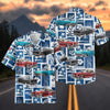 Maxcorners Personalized "Car Retro Chevy Bel Air" Car Hawaiian Shirt - Custom Photo Car Aloha Shirts (Up to 5 photos)
