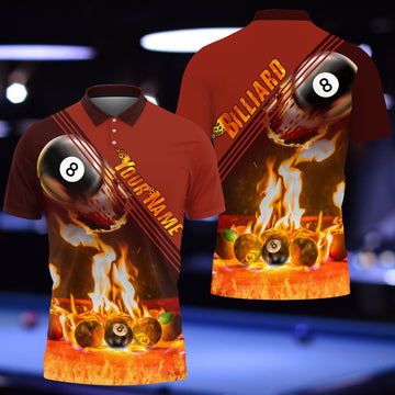 Maxcorners Billiards Legend Personalized Name 3D Shirt