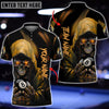 Maxcorners Billiards Grim Reaper Skull Personalized Name, Team Name Unisex Shirt ( 6 Colors )