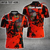 Maxcorners Billiard Grunge Multi Color Personalized Name 3D Shirt