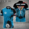 Maxcorners Billiards Angel Wings Multicolor Option Customized Name 3D Shirt
