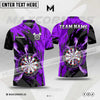 Maxcorners Darts Water & Fire Multicolor Option Customized Name 3D Shirt