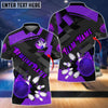 Maxcorners Bowling Flame Tex Multicolor Option Customized Name 3D Shirt