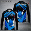 Maxcorners Bowling Ball Premium Multicolor Option Customized Name Long Sleeve 3D Shirt