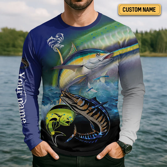 Maxcorners Just One More Cast I Promise UPF Fishing Shirts, Funny Fishing Shirts, Fishing Shirt For Men