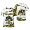 Maxcorners Crappie Mood Camo Fishing Shirt,  SPF Shirts For Men, Gag Gifts For Men, Men Long Sleeve Shirts