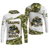 Maxcorners Crappie Mood Camo Fishing Shirt,  SPF Shirts For Men, Gag Gifts For Men, Men Long Sleeve Shirt