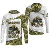 Maxcorners Crappie Mood Camo Fishing Shirt,  SPF Shirts For Men, Gag Gifts For Men, Men Long Sleeve Shirts