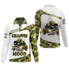 Maxcorners Crappie Mood Camo Fishing Shirt,  SPF Shirts For Men, Gag Gifts For Men, Men Long Sleeve Shirts