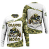 Maxcorners Crappie Mood Camo Fishing Shirt,  SPF Shirts For Men, Gag Gifts For Men, Men Long Sleeve Shirt