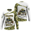 Maxcorners Crappie Mood Camo Fishing Shirt,  SPF Shirts For Men, Gag Gifts For Men, Men Long Sleeve Shirts