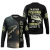 Maxcorners I'm Fishing, Thinking About It, Funny Fishing Shirts, UV Shirts For Men, Men Long Sleeve Shirt