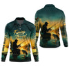 Maxcorners Fishing Therapy, Long Sleeve Sun Shirt, SPF Shirts For Men, Gag Gifts For Men, Mens Casual Shirts