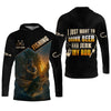 Maxcorners Drink Beer Funny Fishing Shirts, SPF Long Sleeve Shirts, Sun Shirts For Men, Hooded Long Sleeve Shirt