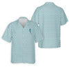 Maxcorners St Patrick's Day Shamrock Golf And Beer Blue And White Golf Shirt, Polo Shirts For Men, Golf Shirts For Men