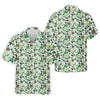 Maxcorners Leopard Pattern St Patrick's Day Shamrock Golf Shirt, Fun Golf Shirts For Men, Polo Shirts For Men