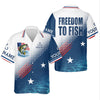 Maxcorners Freedom To Fish Shirt, Personalized American Flag Fishing Long Sleeve For Men, Fishing UPF Shirts