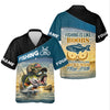 Maxcorners Funny Fishing Humor UPF Shirt, Personalized Bass Fishing Shirt for Men