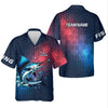 Maxcorners Marlin Fishing Custom Name UPF Shirts, Tournament Fishing Shirts, Men's Fishing Shirt