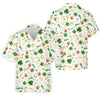 Maxcorners St Patrick's Day Beer Golden Horseshoes Shamrock Golf Shirt, Polo Shirts For Men, Golf Shirts For Men