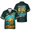Maxcorners There's Nothing A Beer And Fishing Can't Fix SPF Shirt For Men, Gift For Fisherman, Largemouth Bass Fishing