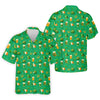 Maxcorners St Patrick's Day Pot Of Gold Leprechaun Hats Irish Flag Golf Tops For Men, Golf Gift For Men, Golf Shirts For Men