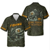 Maxcorners Gone Fishin In The Afterlife Horror Fishing SPF Shirt For Men, Halloween Fishing Jersey, Presents For Fishermen