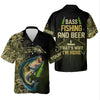 Maxcorners Bass Fishing And Beer That's Why I'm Here Camouflage Fishing Shirts, Funny Fishing Shirt, SPF Shirt For Men