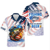Maxcorners Don't Bother Me While I'm Fishing Beer Patriotic Fishing Shirt, SPF Shirt For Men, Funny Fishing Shirt