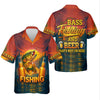 Maxcorners Bass Fishing And Beer That's Why I'm Here SPF Shirt For Men, Fishing Gifts For Men, Custom Fishing Shirts