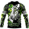 Max Corner Light Green Deer Hunting 3D Custom All Over Printed Shirts Gift For Hunter