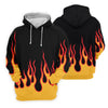 Maxcorners Retro Flame Fire Pattern Golf Shirt, Women's Golf Shirt, Hawaiian Golf Shirt LM1507