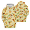 Maxcorners Funny Hot Dog Dachshund Tropical Hawaiian Golf Shirt, Golf Polo For Women, Printed Golf Shirt LM1507
